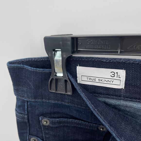 GAP NWT Mid Rise True Skinny Jeans with Dark Wash Washwell // 31 Long - Picture 7 of 9